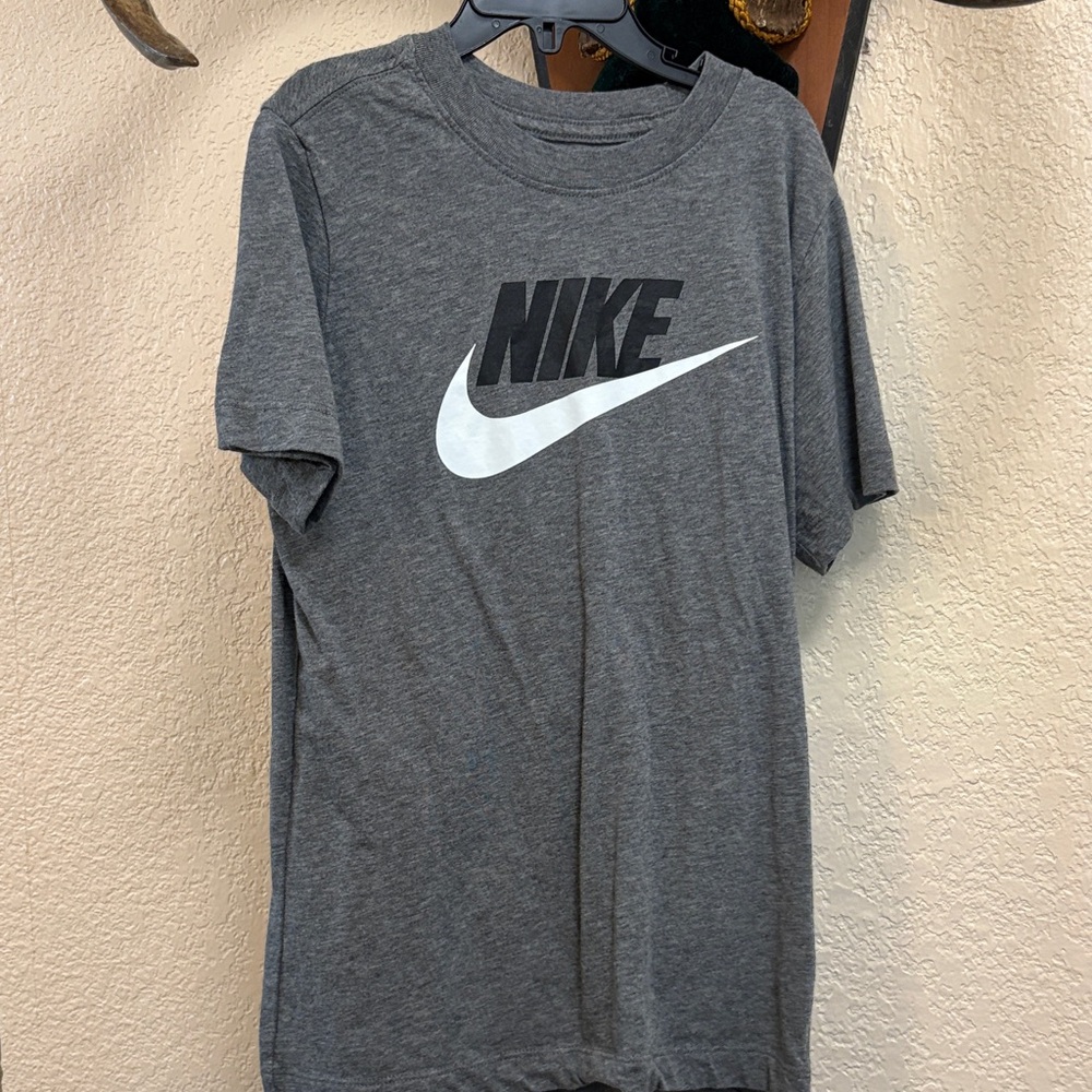 Nike Charcoal Tee with Black and White Logo